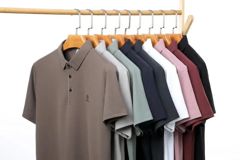 [Leve 5, Pague Só 3] Kit de Camisas Polo Masculinas Valder Premium em Seda Mulberry, Elastano e Poliéster