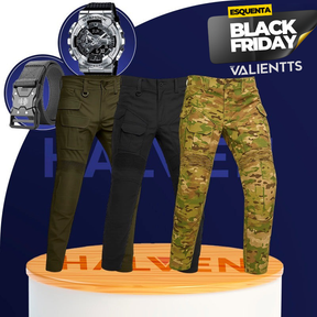 [Leve 3 Pague 2] Calça Militar Falcon em Tecido RipStop e Poliéster +BRINDES: Relógio Tático e Cinto Tático