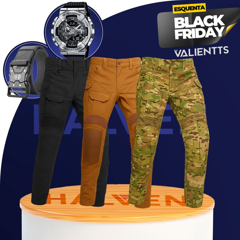 [Leve 3 Pague 2] Calça Militar Falcon em Tecido RipStop e Poliéster +BRINDES: Relógio Tático e Cinto Tático