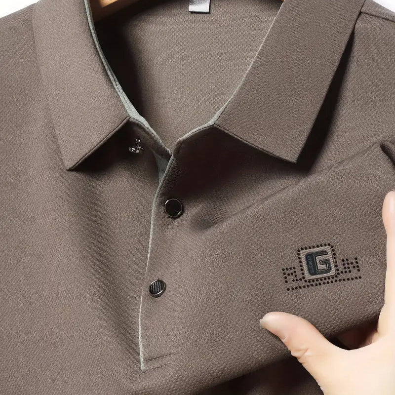 [Leve 5, Pague Só 3] Kit de Camisas Polo Masculinas Valder Premium em Seda Mulberry, Elastano e Poliéster