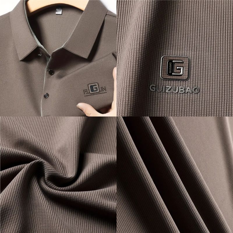 [Leve 5, Pague Só 3] Kit de Camisas Polo Masculinas Valder Premium em Seda Mulberry, Elastano e Poliéster